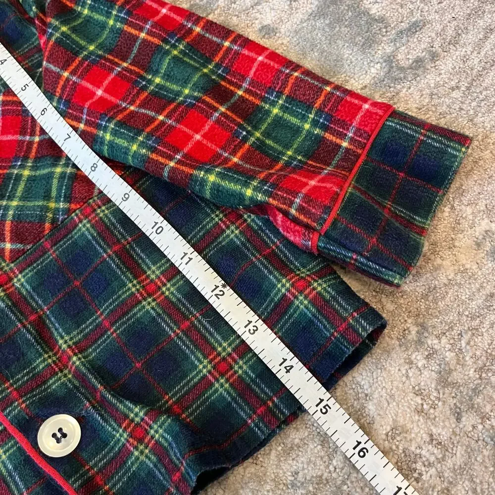 Vintage OshKosh B'gosh Patchwork Plaid Flannel Pajama Set 6